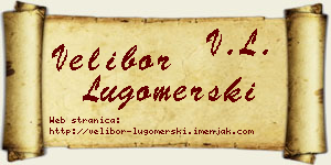 Velibor Lugomerski vizit kartica